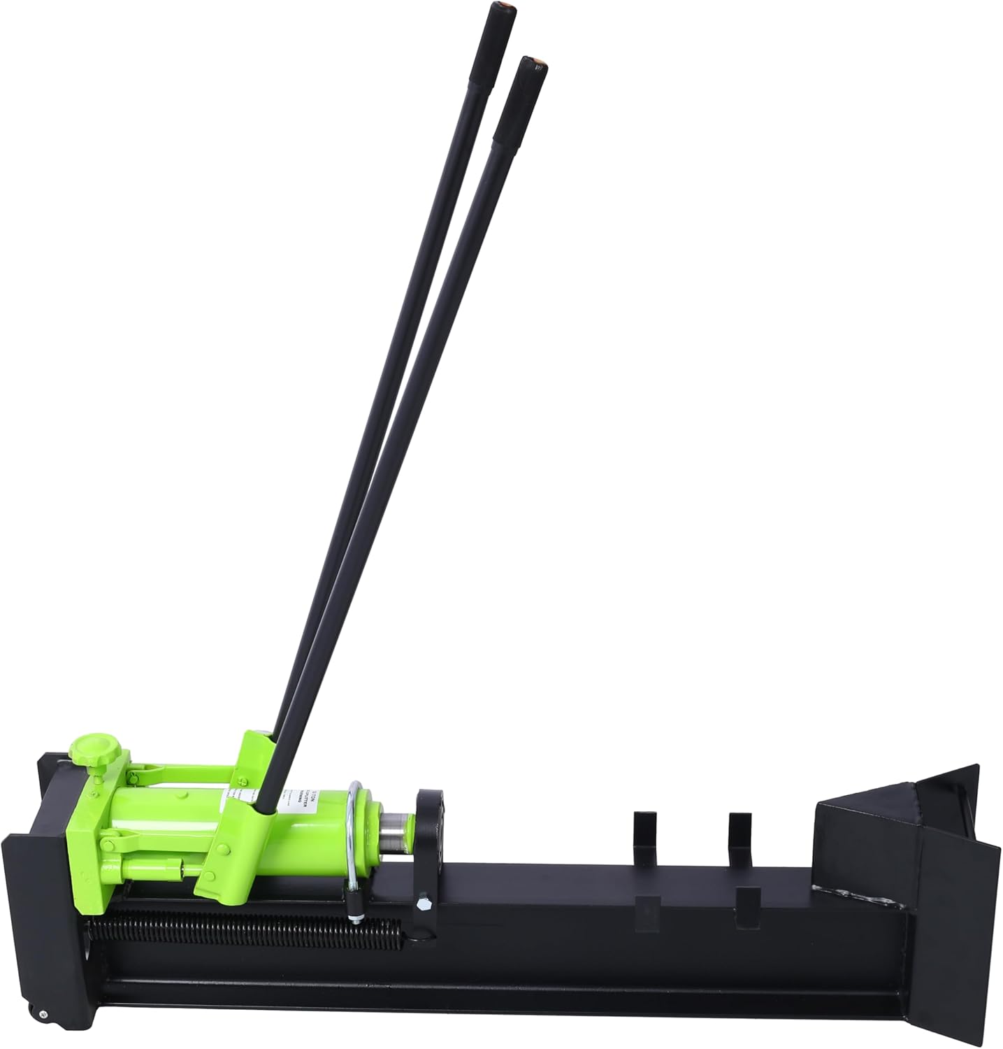 10 Ton Manual Hydraulic Log Splitter, 2-Speed Horizontal Wood Cutter with Wheels, Durable Steel Construction, Eco-Friendly Labor-Saving Design