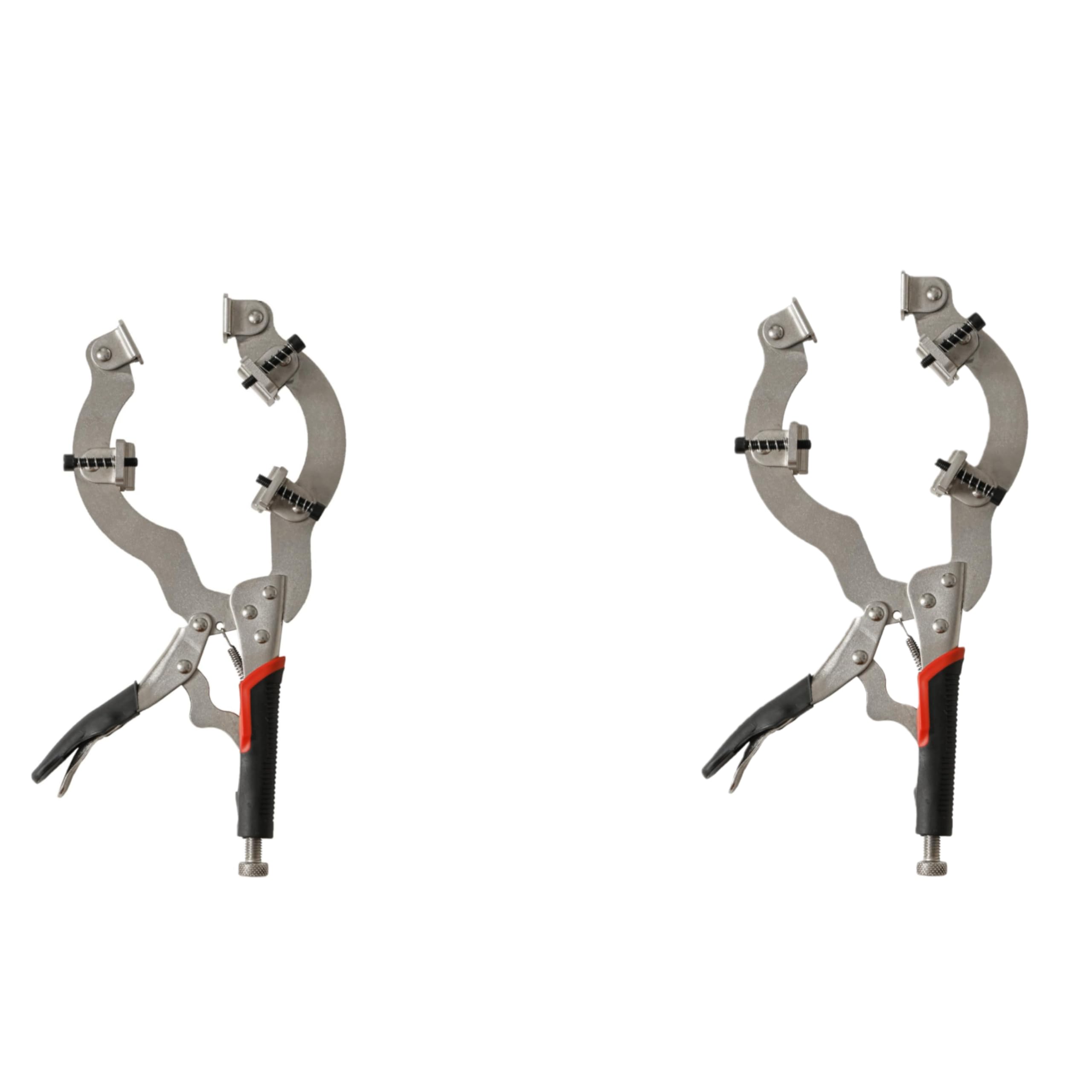 Xiao & Dao Pro Locking C-Clamp,Pipe and Tube Clamp With 3 Pads,2 to 4 in,Steel Pipe Alignment Tool 13'' (2-pack)