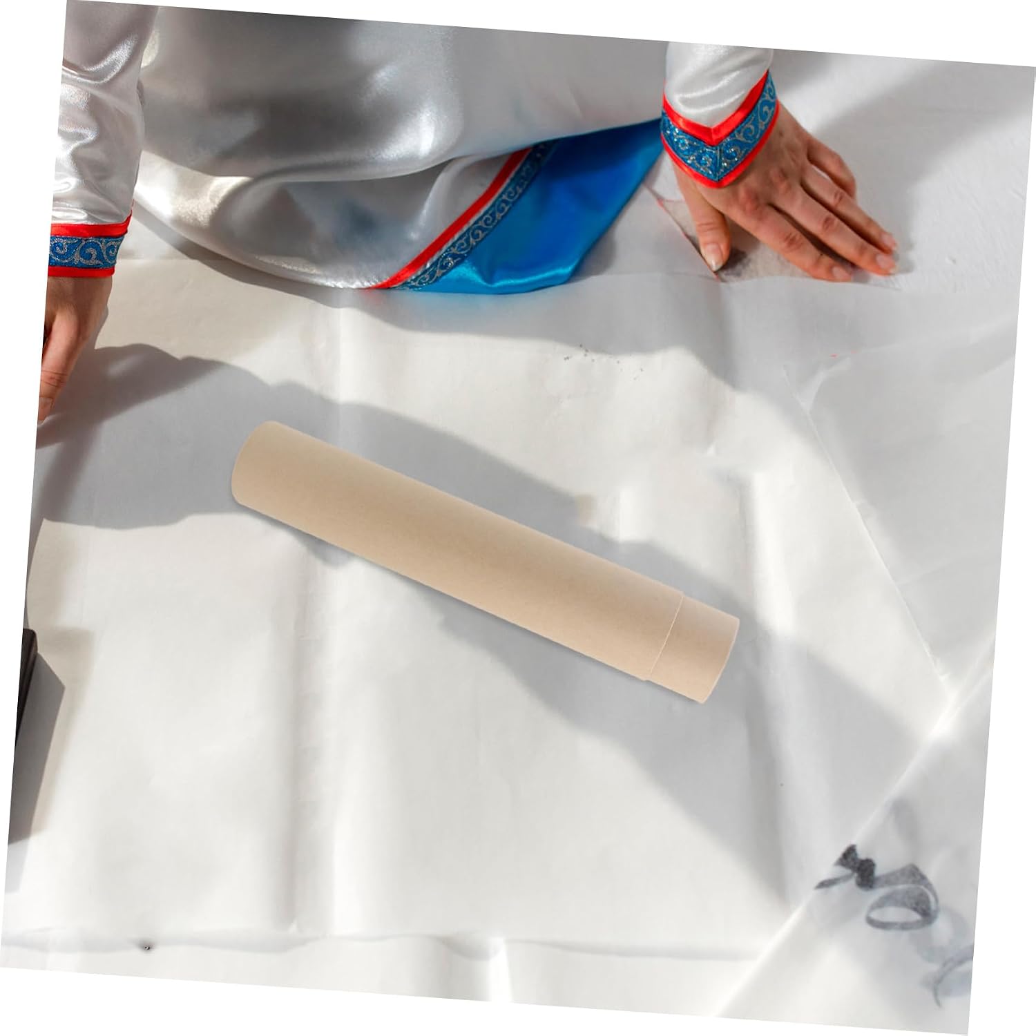 Telescoping Poster Carrier Tube for Calligraphy and Painting Storage Vintage Scroll Holder Caps Suitable for Art Collectors and Students