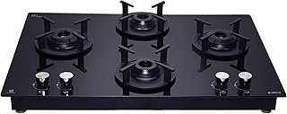 Elica 60cm 4 Burner Auto Ignition Hob | RG FLEXI 460 LOTUS IND HD BRASS | SABAF Brass Burners | Built-in & Freestanding | ... Price In India