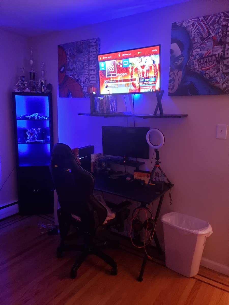 27/mo Finance Rolanstar Corner Shelf with LED Light, 5Tier Corner