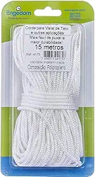 CORDA PP TRANCADA 15M X 2,5MM P/VARAL DE TETO E OUTROS