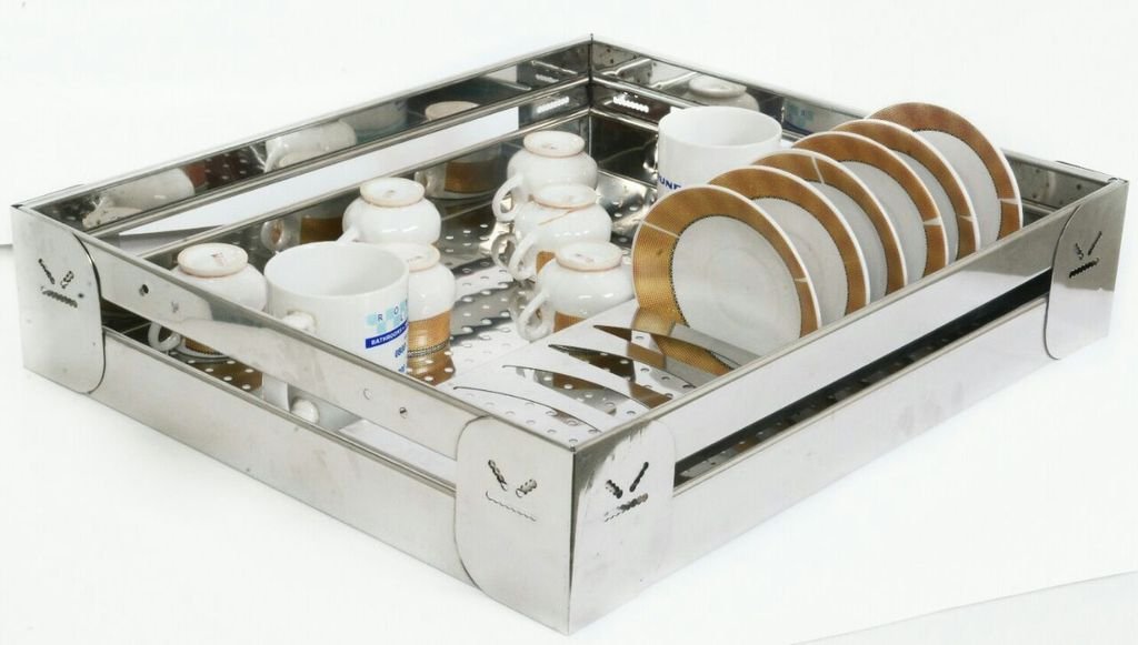 KalyanS. S. CUP & SAUCER BASKET (W18 X D20 X H4 INCH)