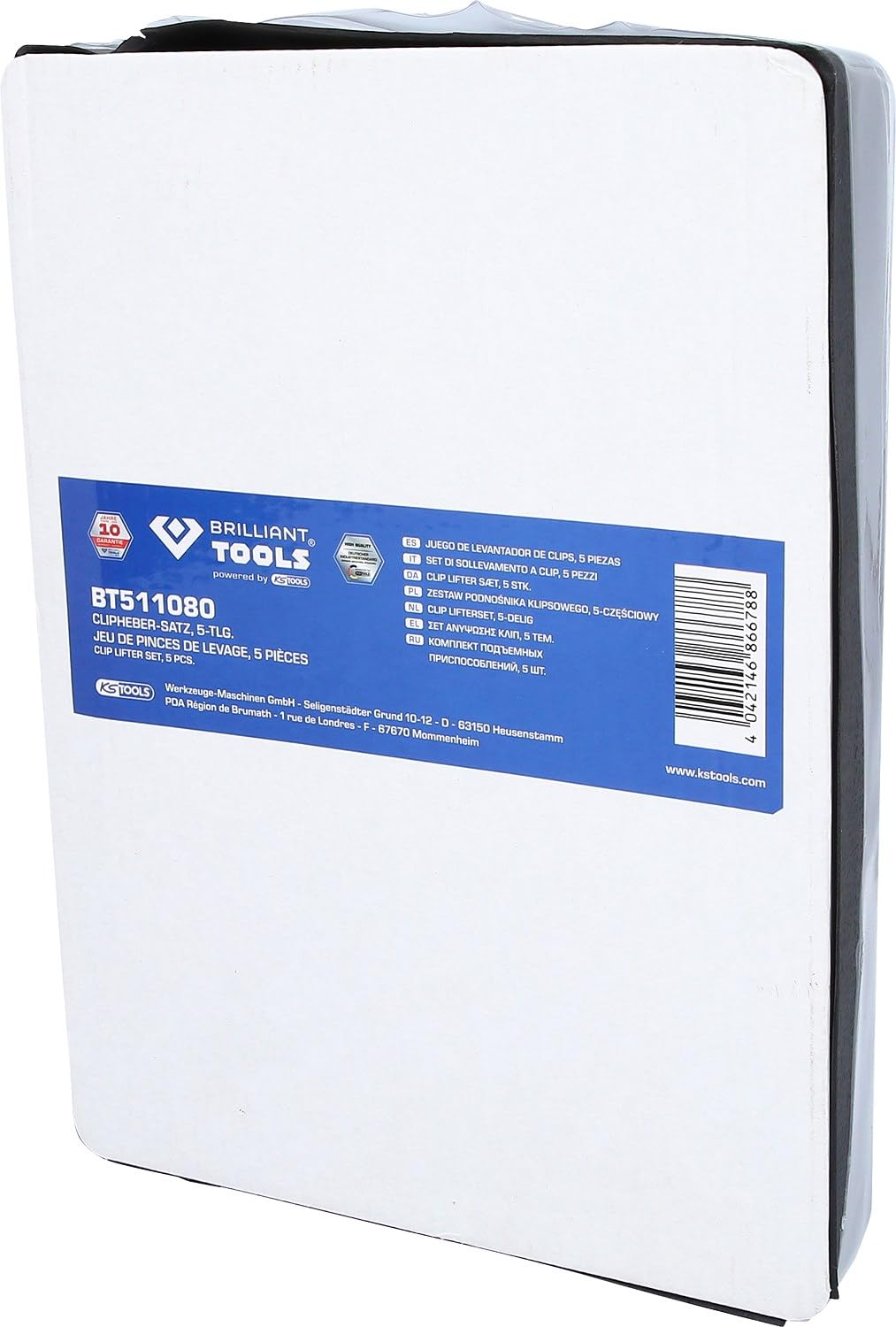 BRILLIANT TOOLS BT511080 Clipheber-Satz, 5-tlg. [Powered by KS TOOLS]