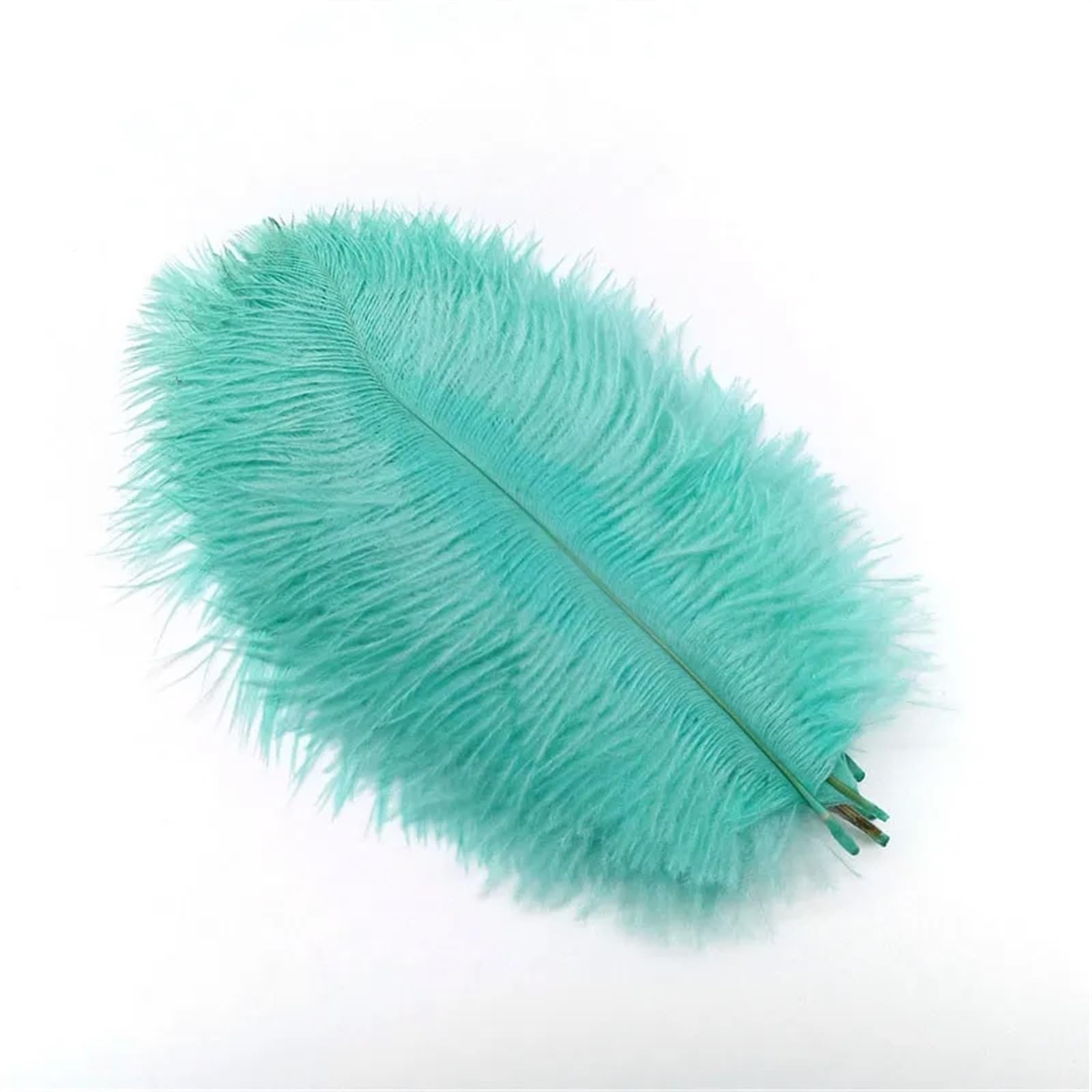 Ostrich Feathers 10Pcs Ostrich Feathers For Jewelry Making Plume Diy Dream Catcher Decorations Vase Needlework Craft Supplies Wedding Accessories(Mint Green feathers)