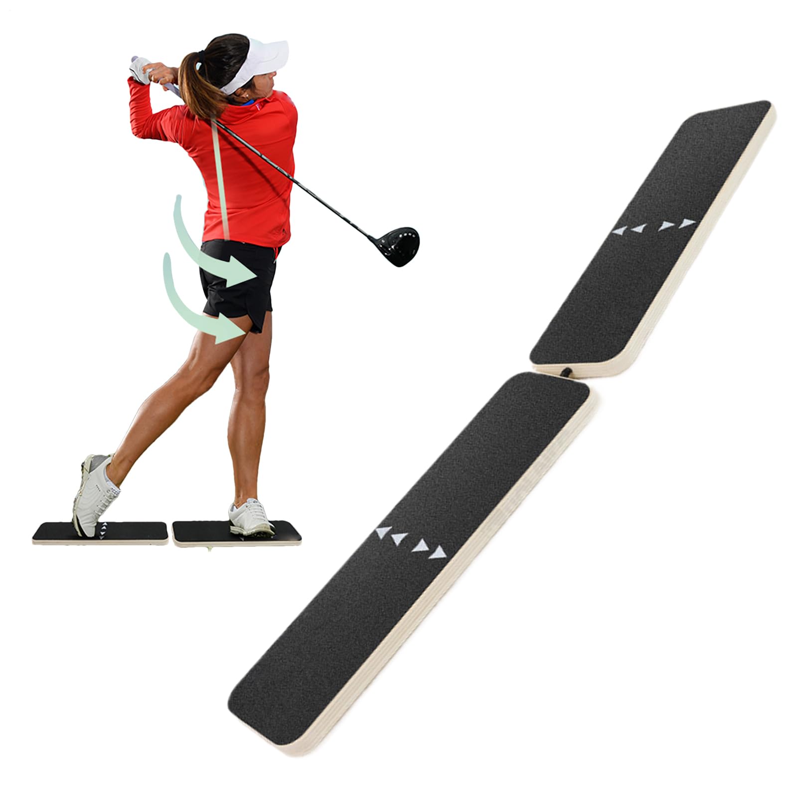 Tavola di Equilibrio Golf - di Allenamento con Tavola per Spostare Il Peso | Allenatore di e Swing Migliorando la Stabilità e Prevenendo Il Riversamento per | Allenatore Velocità Oscillazione Attrezzatura Colpi Sport Esterno Migliora Stabilità Prevenire I