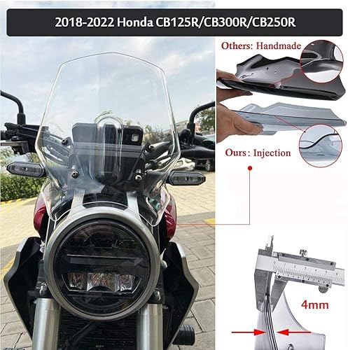 Miniatura 4 de CB300R CB125R CB250R - Parabrisa para parabrisas de motocicleta (Smok) ke)