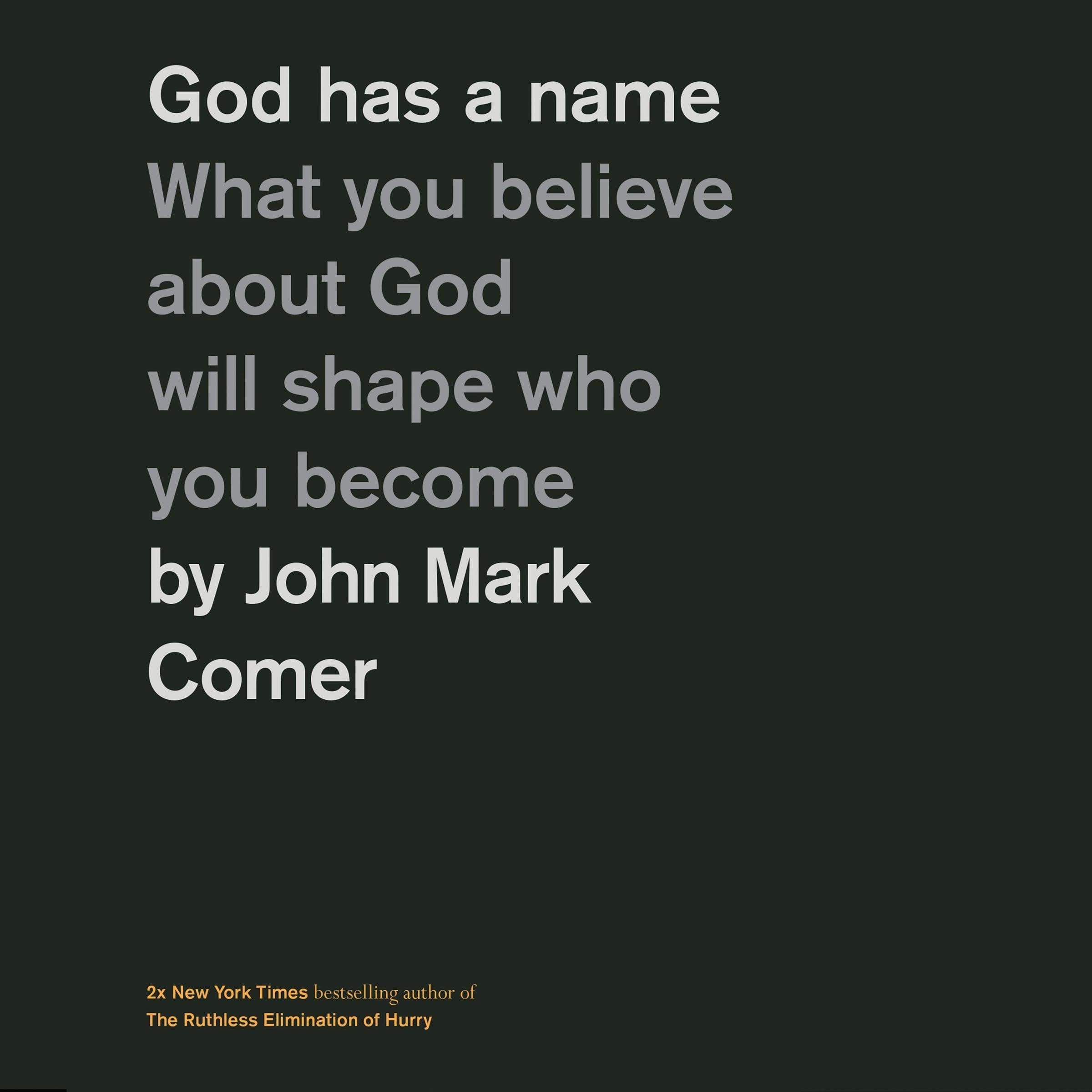 Cover art for God Has a Name