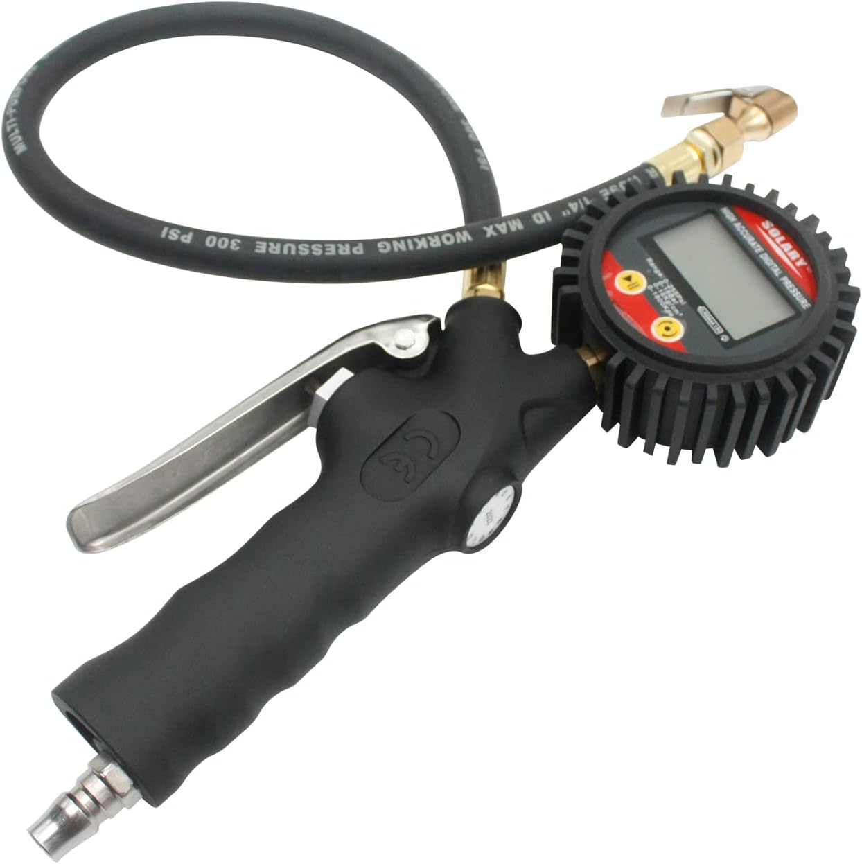 Solary Digital Tire Pressure Gauge Inflator, 250 PSI Heavy