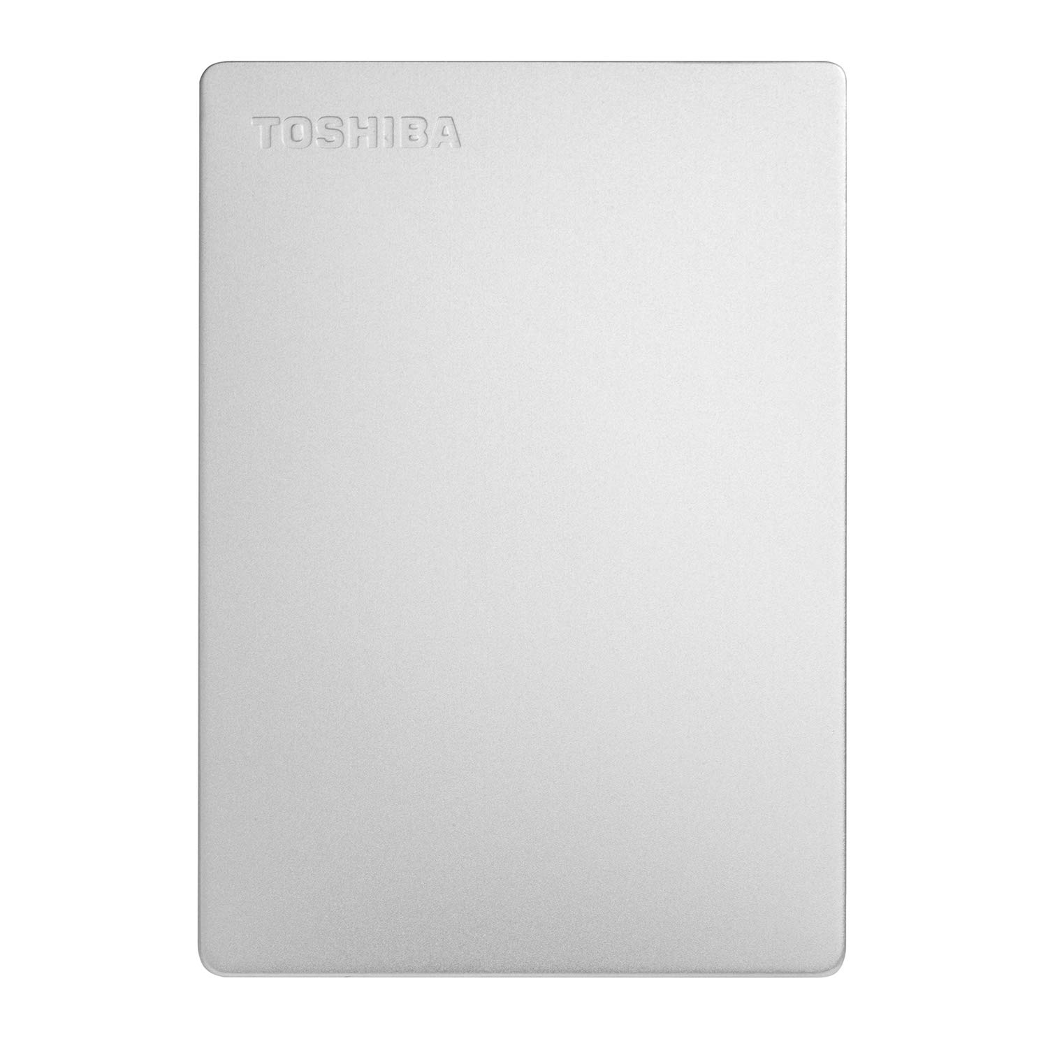 Toshiba Disco Duro Externo portátil Canvio Slim de 2 TB, USB 3.2, 1ª generación, Aluminio, Plateado (HDTD320XS3EA)
