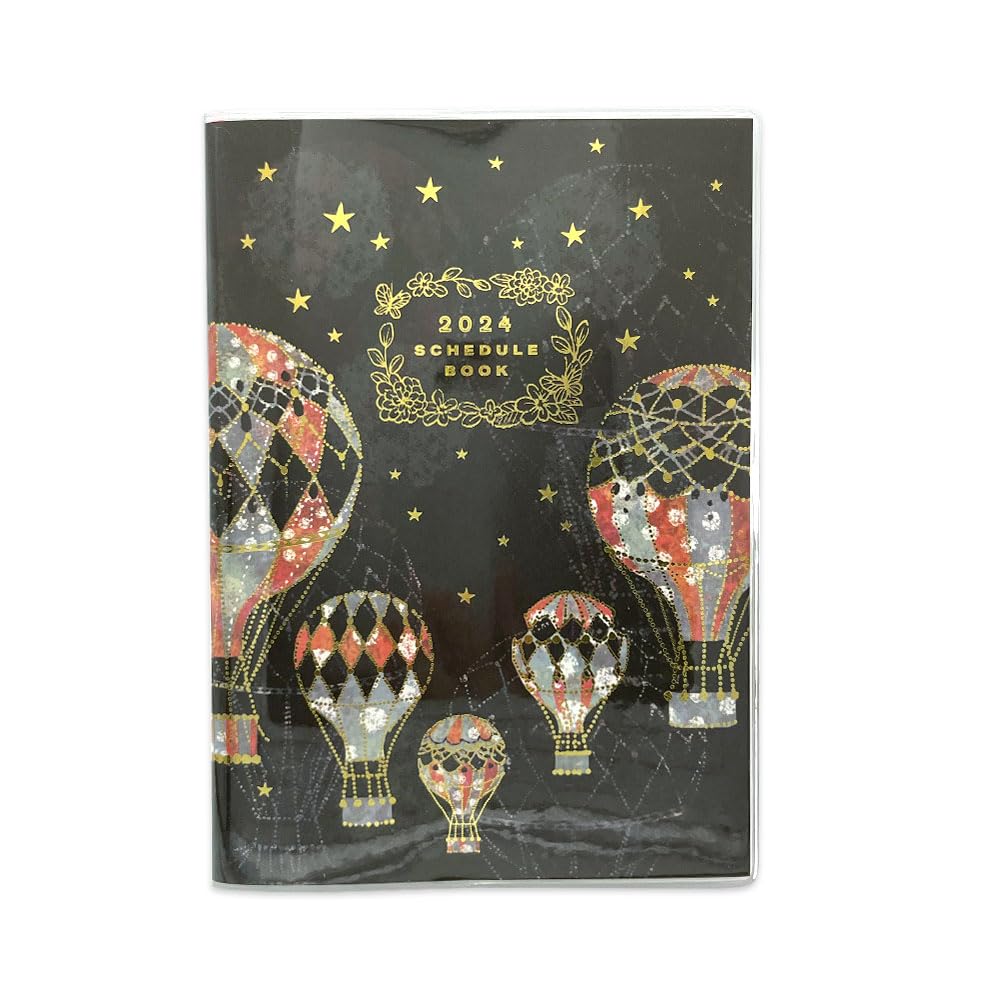 Tomoko Hayashi 2024 Close-Pin Notebook, A6, Monthly Balloon