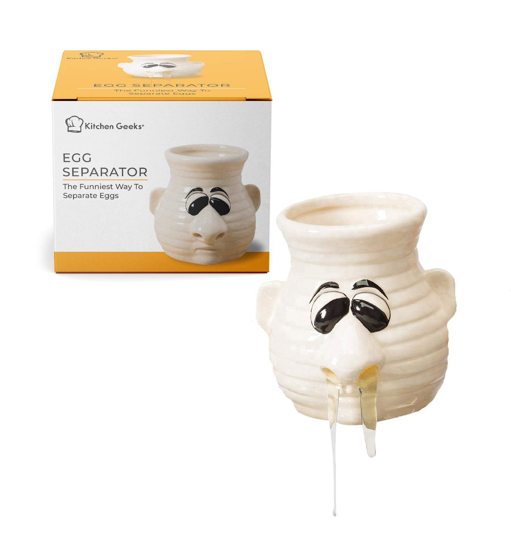 Kitchen GeeksEgg Separator Funny Gadget - Fun Snot Nose Egg Separator Tool Useful for Cooking and Baking