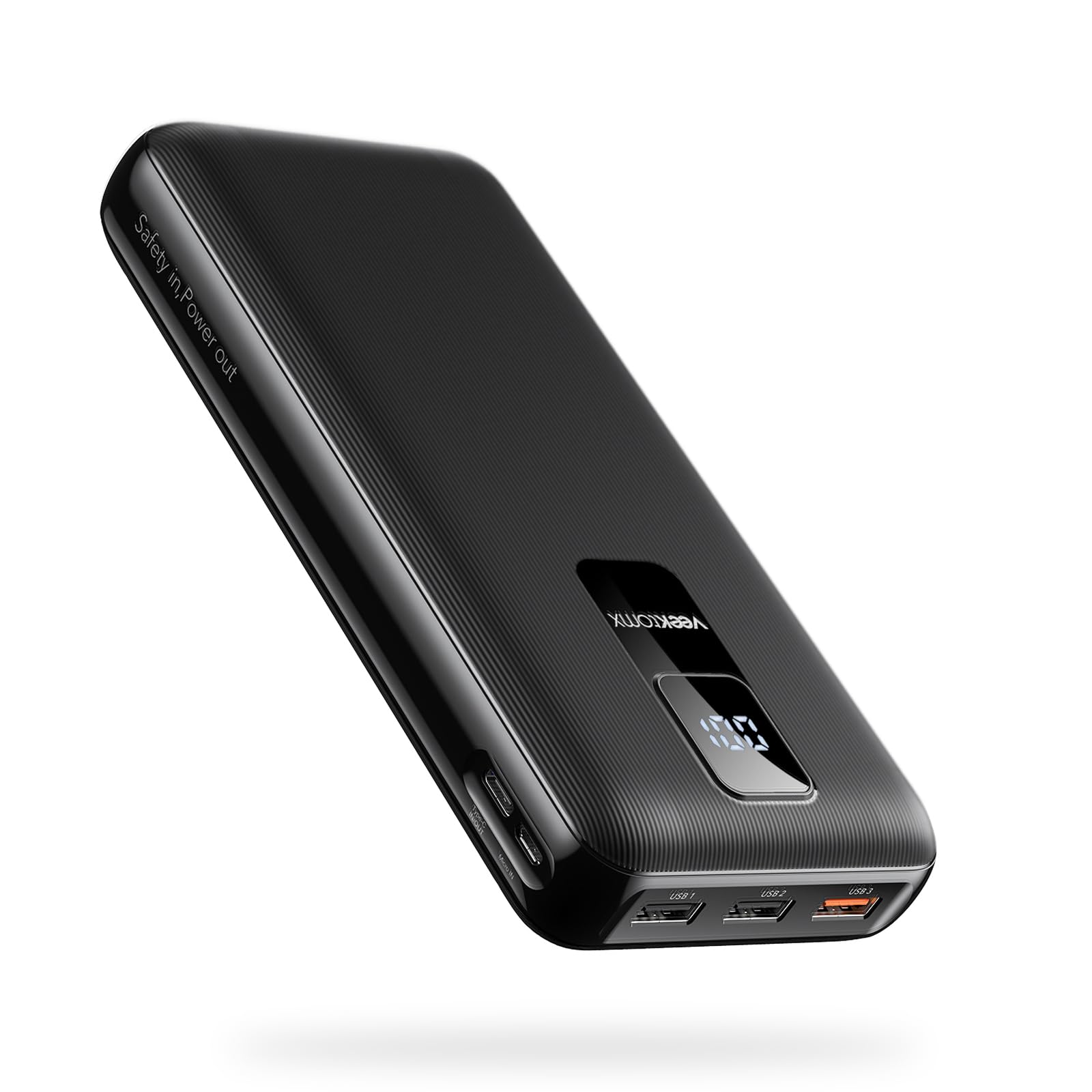 VEEKTOMX 30000mAh Power Bank, PD 3.0 & QC 3.0 20W USB C Fast Charging Portable Charger with 4 Outputs, Huge Capacity External Battery Pack Compatible with iPhone/Samsung Note10+/S21 S22 Ultra/Tablet