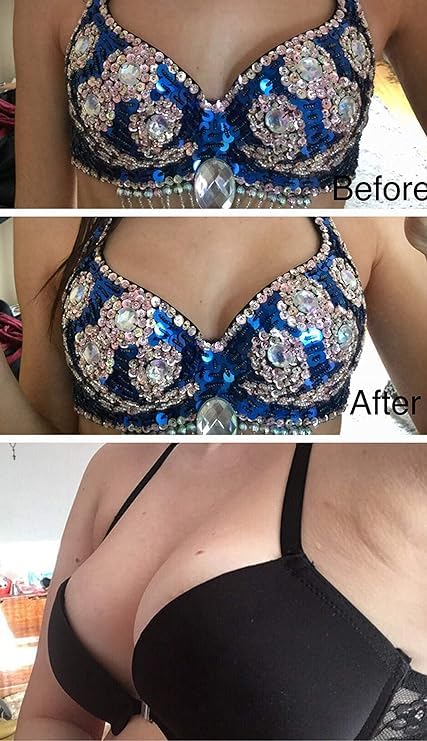 Dimore Bra Inserts Breast Pads Sticky Push-up Inserts for Swimsuits Dresses Bikini Top. - Image 5