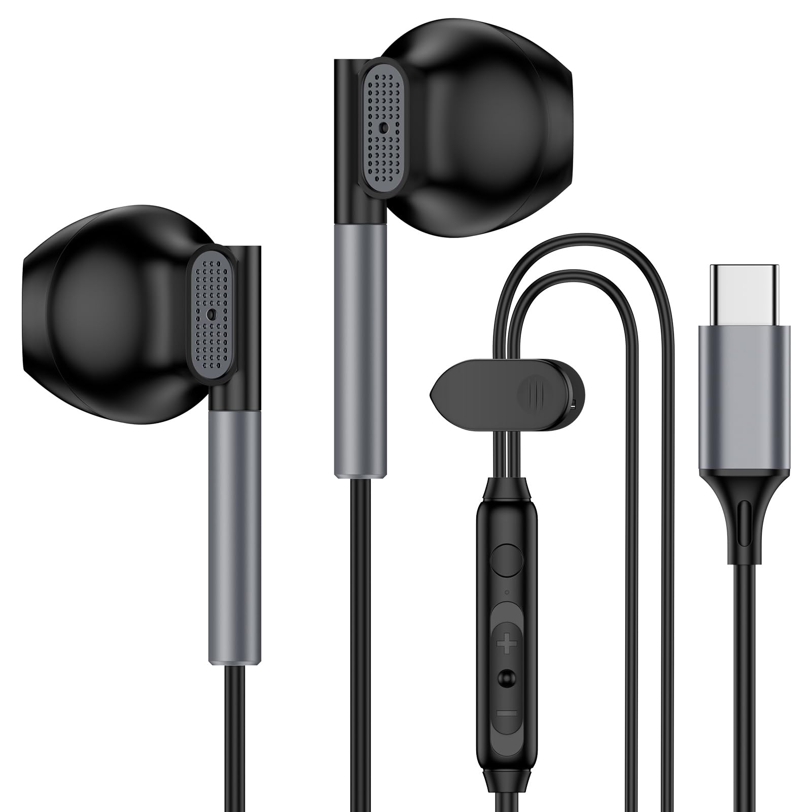 Samsung Earbuds Wired USB C Headphones for Android Samsung Galaxy A17 A36 A16 Z Fold/Flip7 S25 Ultra/Edge A56 A35 A54 S24FE S23Plus,Wired Type C Earphones with Microphone for iPhone 17 Pro Max 16 Plus