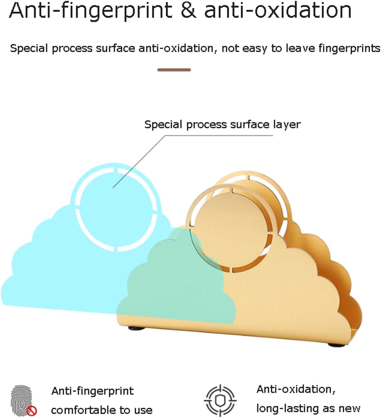 Elegant Copper Napkin Dispenser Chinese Style Brass Paper Towel Holder for Restaurant, Cafe Home Commercial Table Top Decor