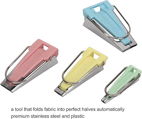 Miniatura 4 de Kit de fabricación de cinta al bies de 4 tamaños, 14 pulgadas, 12 pulgadas, 34 pulgadas, 1 pulgada, kit de herramientas de acolchado para costura de