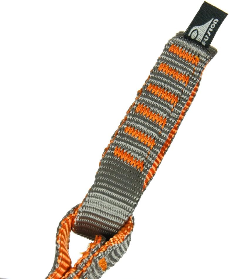 Fusion Climb 12 Individual Loop Daisy Chain 5000 lb Test Stitched Nylon Webbing 40" x 0.75",Safe Chain,CE Certified for Outdoor Activities,Personal Anchor Tether System,Aid Climbing (GRYORG)
