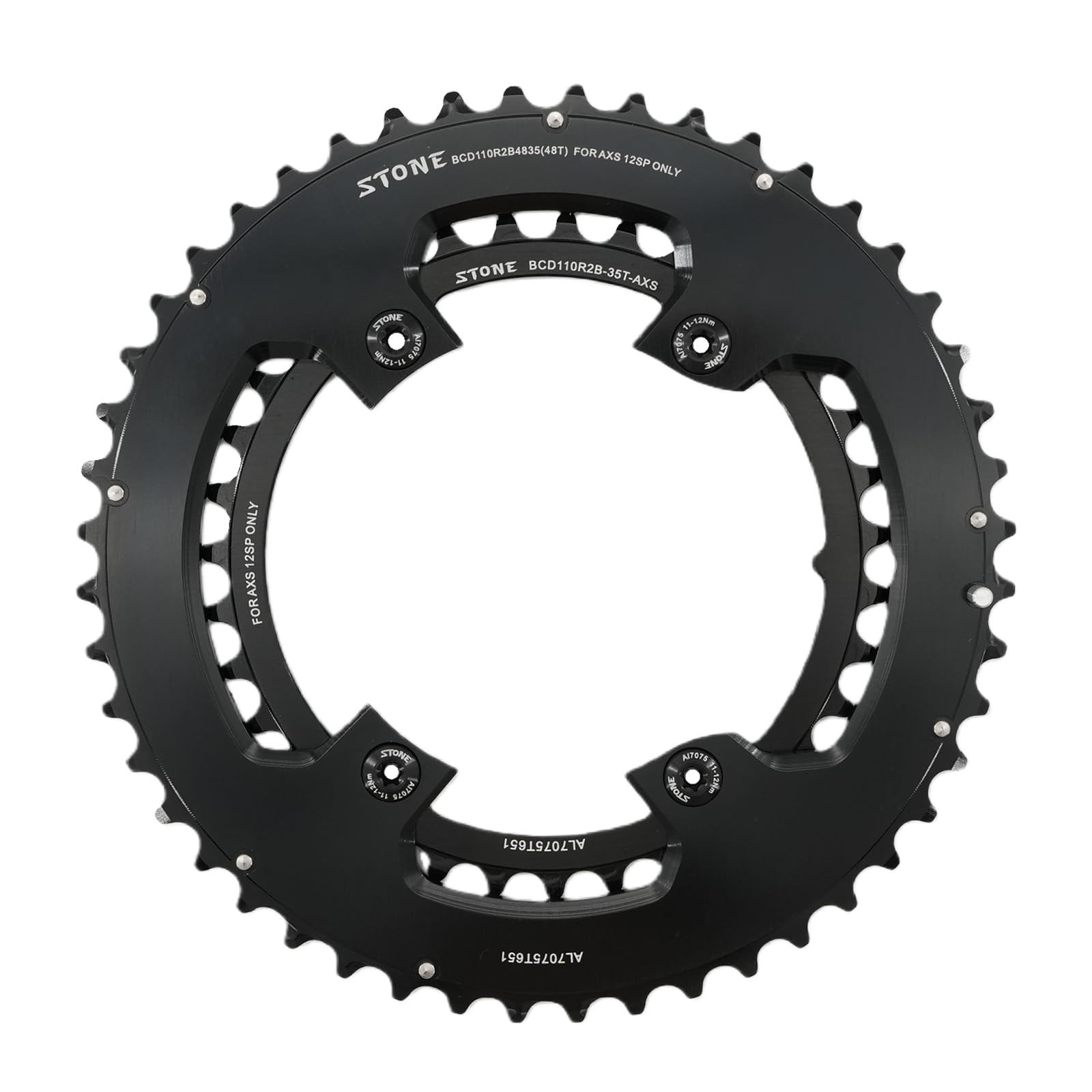 Amazon | DJC Stone 110bcd ダブルバイクチェーンリング for AXS