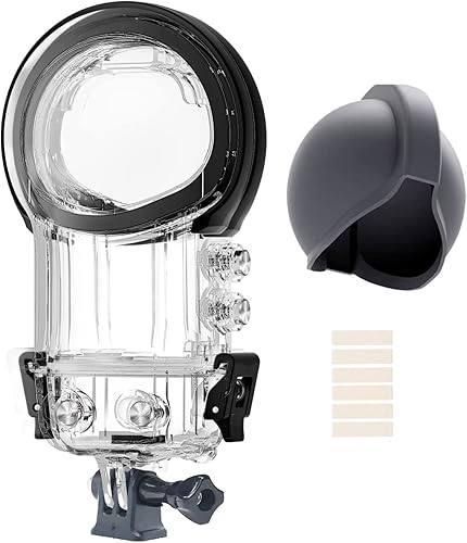 Funda de buceo invisible para Insta360 X3, antivaho con tapa de lente - Carcasa submarina de 164.0 ft