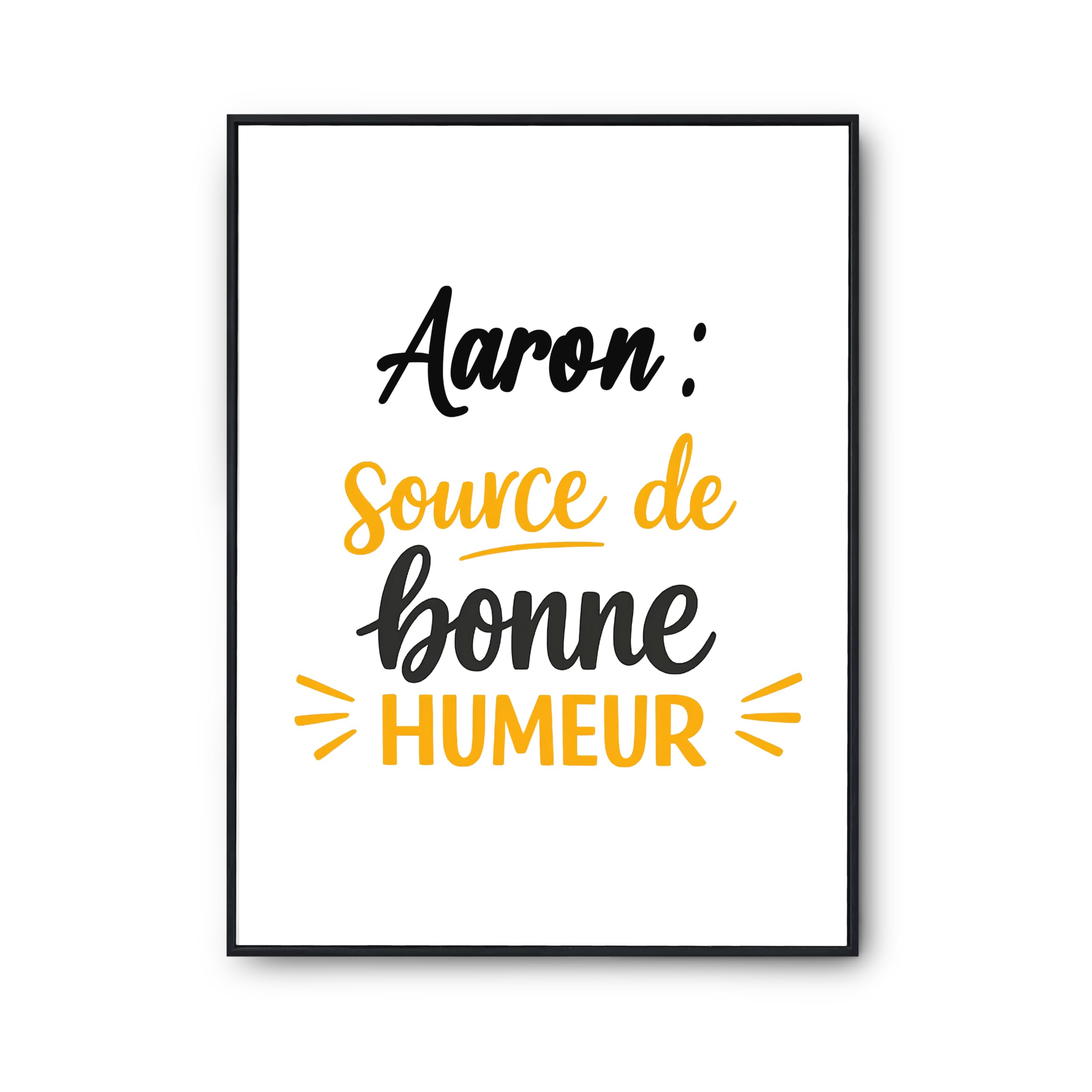 Affiche Aaron poster décoration murale pour rompre la monotonie de vos pièces de maison