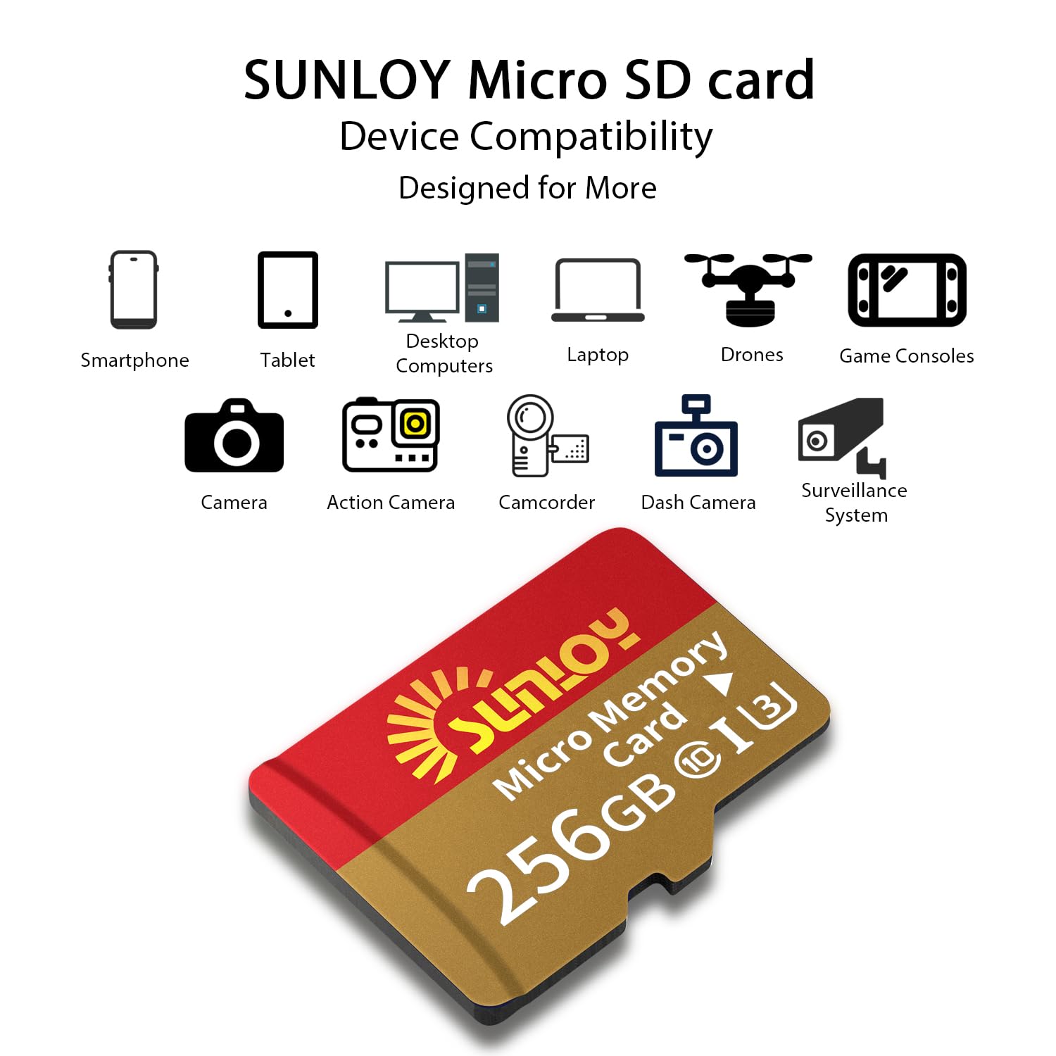 Adaptador de tarjeta de memoria SD2Vita 6.0 PS Vita con tarjeta micro SD de 256 GB, tarjeta de memoria flash microSDXC UHS-I de alta velocidad con adaptador de tarjeta SD PSVita para PSV 1000/2000