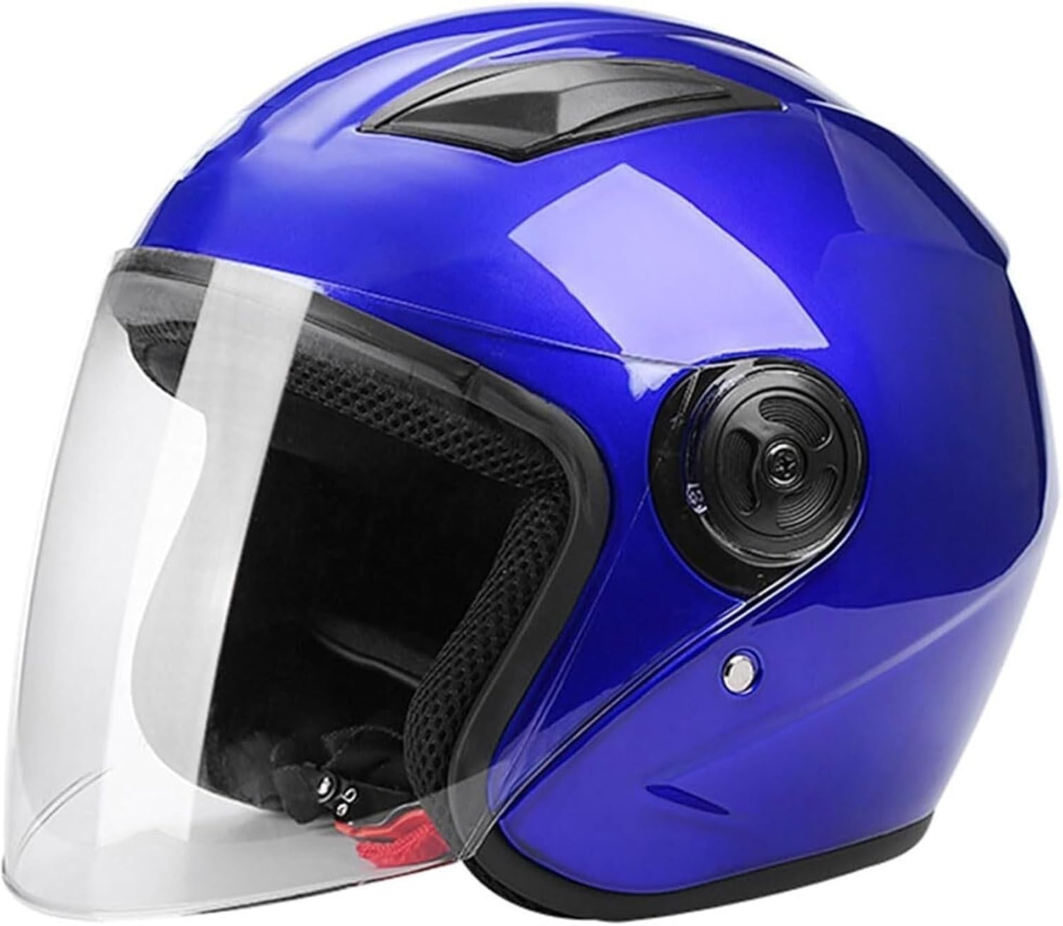 Four Seasons Motorcycle 3/4 Retro Helmet,Open Face Youth Vespa Half Helmet DOT Approved Vintage Electric Classic Bike Helmet Moped Chopper Bicycle Go-Kart Helmet for Men Women