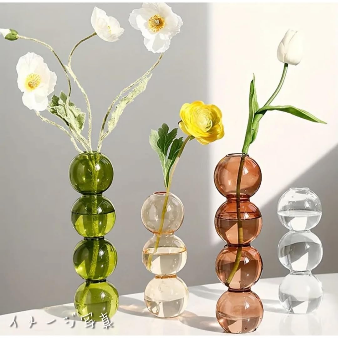 Amazon.co.jp: 清涼感あふれるモダンレトロ花瓶、雫 : ホーム＆キッチン 