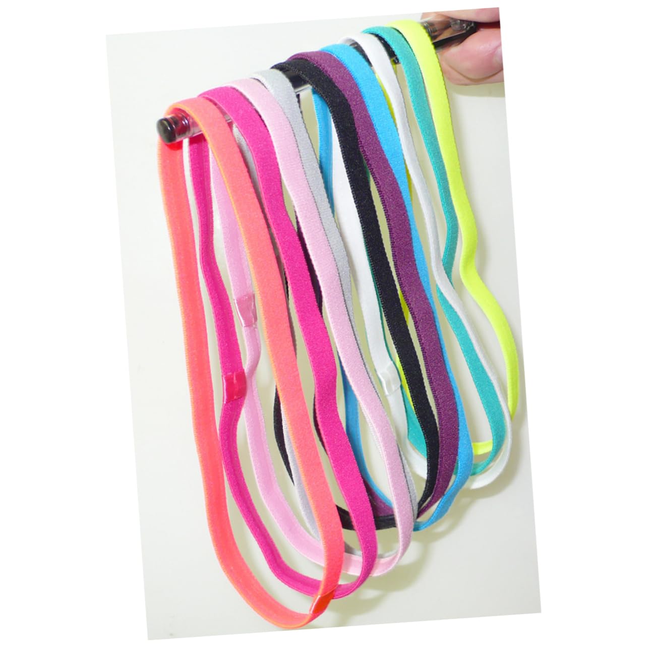 INOOMP 20 Pezzi Fascia Bandana Fascia Calcio Fascia Sportiva Elastici Per Fascia Elastica Yoga Fascia Per Atletica Fascia Non Fascia Fitness Fascia Resistente Al