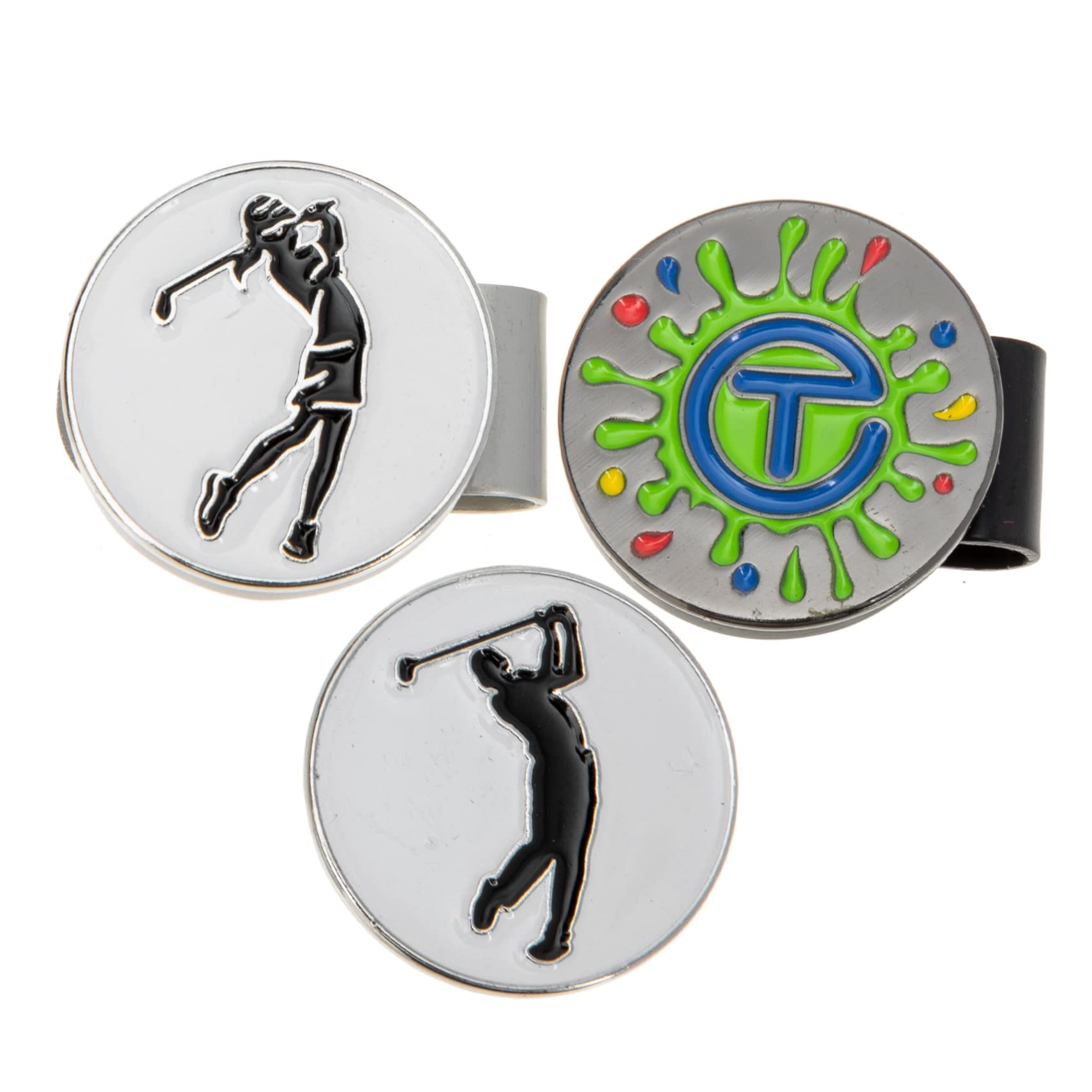UKCOCO Clip Magnetiche per Golf Marcatori per Palline Metallo con Design per Donne Accessori Golf E Pratici