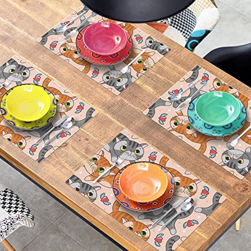 Set de table chat anti-rayure et antidérapant pour table bois - 8