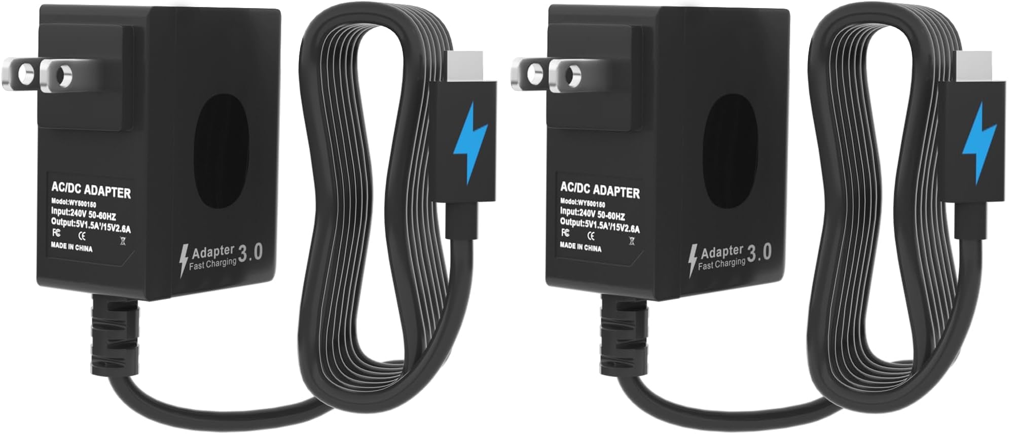 Fast Charging Power Charger for Nintendo Switch, USB-C Type C Power Adapter for Nintendo Switch/Lite/OLED,Support TV Mode 15V 2.6A (Pack of 2)