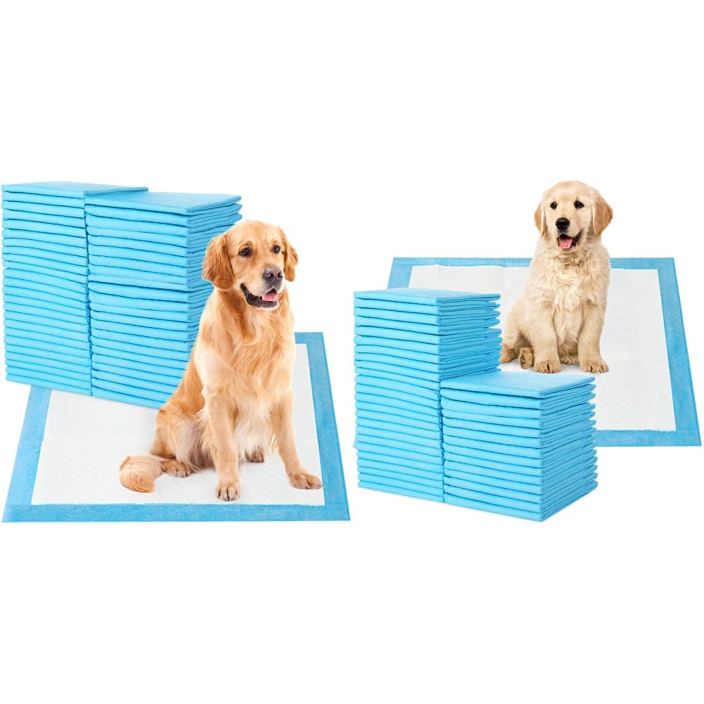 SKY-TOUCHDisposable Absorbent Quick Drying Leak-Proof Pee Pads & Skytouch Disposable Absorbent Quick Drying Leakproof Pee Pads M For Potty Training For Pets, 45X60cm M 50 Pieces, Blue- 45X60cm