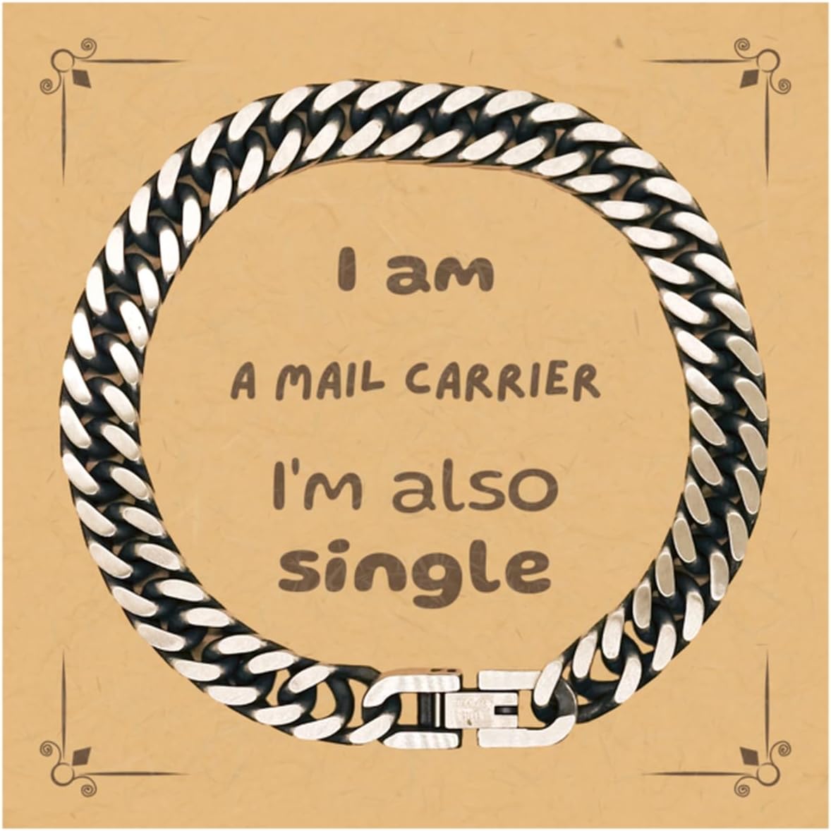 Mail Carrier Cuban Link Chain Bracelet - Embrace Your Confidence, Birthday Gifts for Mail Carrier, Unique and Inspirational Jewelry for Mail Carrier, Perfect Graduation Gifts for Mail Carrier