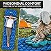 POWERLIX Camping Sleeping Pad - Ultralight Inflatable Camping Mattress Sleeping Mat for Backpacking, Hiking, Compact Lightweight Sleeping Pad for Camping, Inflation Bag/Repair Kit Included