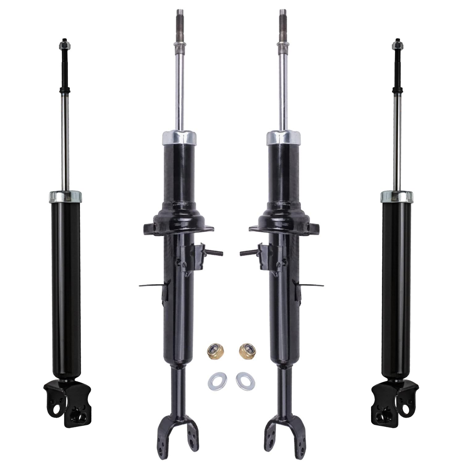 Detroit Axle - 4pc Shock Absorbers for 03-06 Infiniti G35 03-05 Nissan 350Z