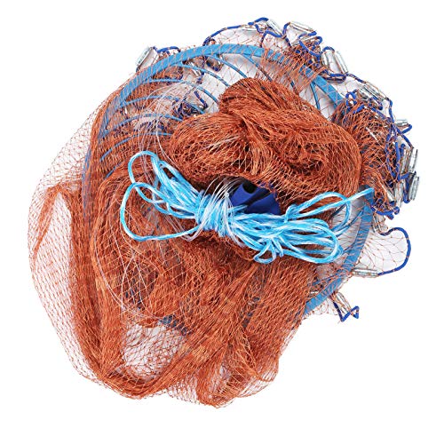Filet de pêche traditionnel en nylon robuste de 360 cm