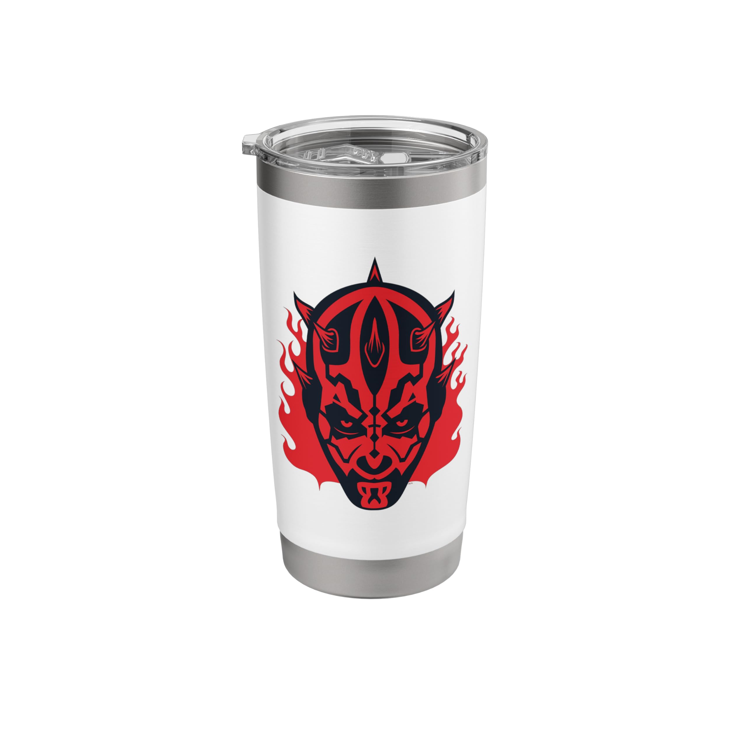 Star Wars Darth Maul Dark Side Villains Head Gothic Flames Stainless Steel Insulated Tumbler