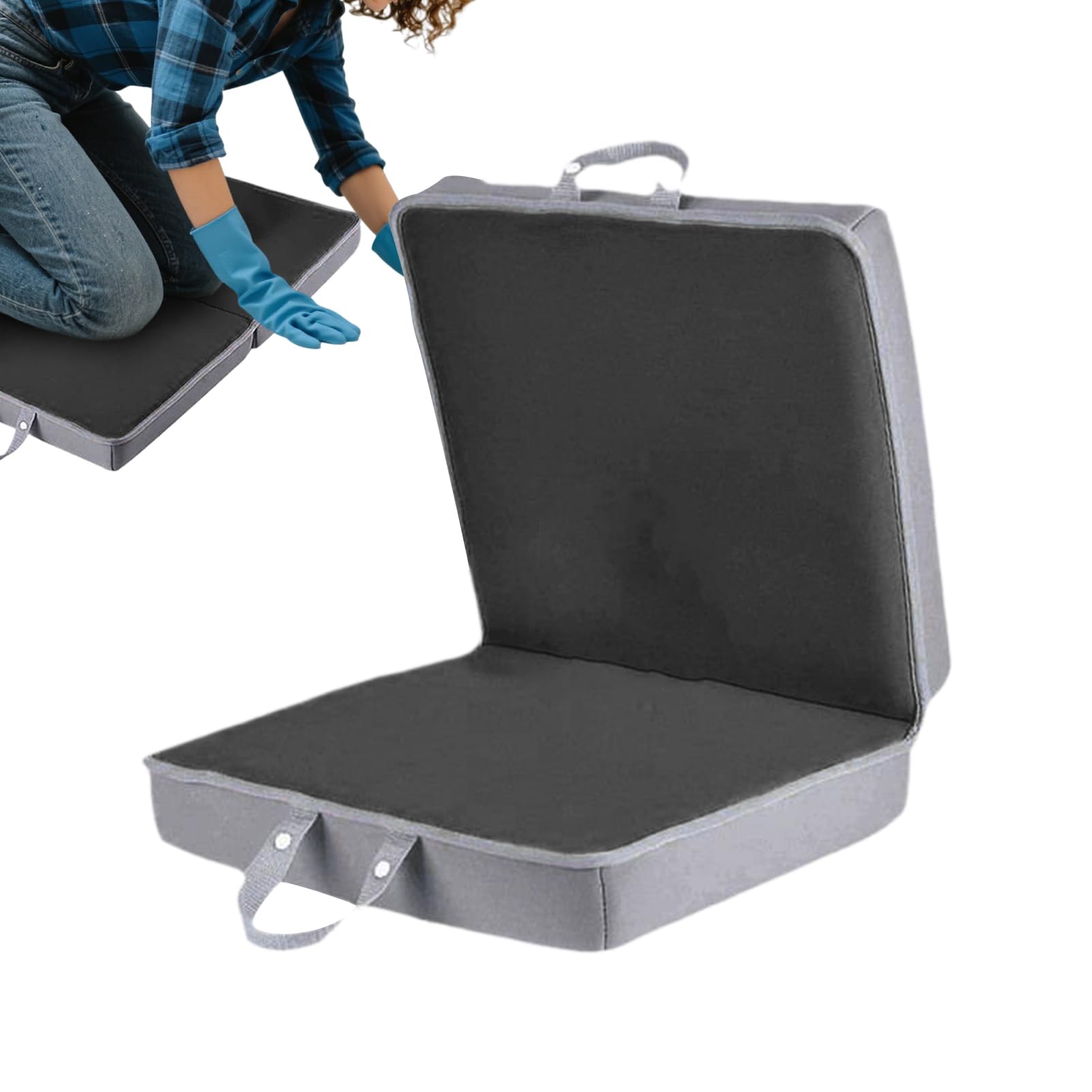 Genérico Almohadillas de Rodillas para Jardinería | Colchoneta para Jardinería con Asas | Cojín de Rodillas Antideslizante 60 x 34 x 5.6 cm para Baño Limpieza Trabajos Ejercicio