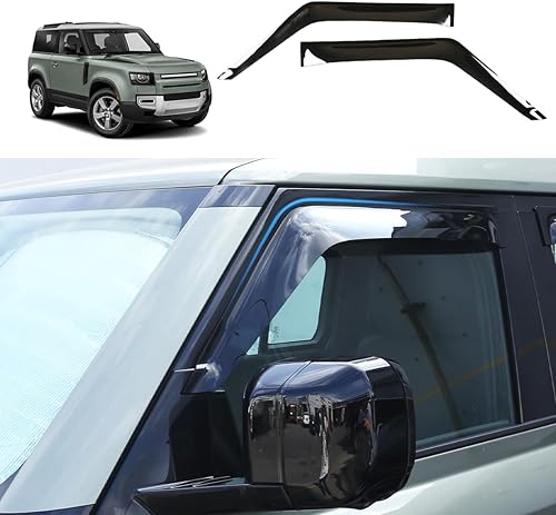Parasol para ventana de puerta de automóvil, viento, lluvia, sol, humo, deflector, deflector, para Land Rover Defender 90 110 2020-2022, accesorios