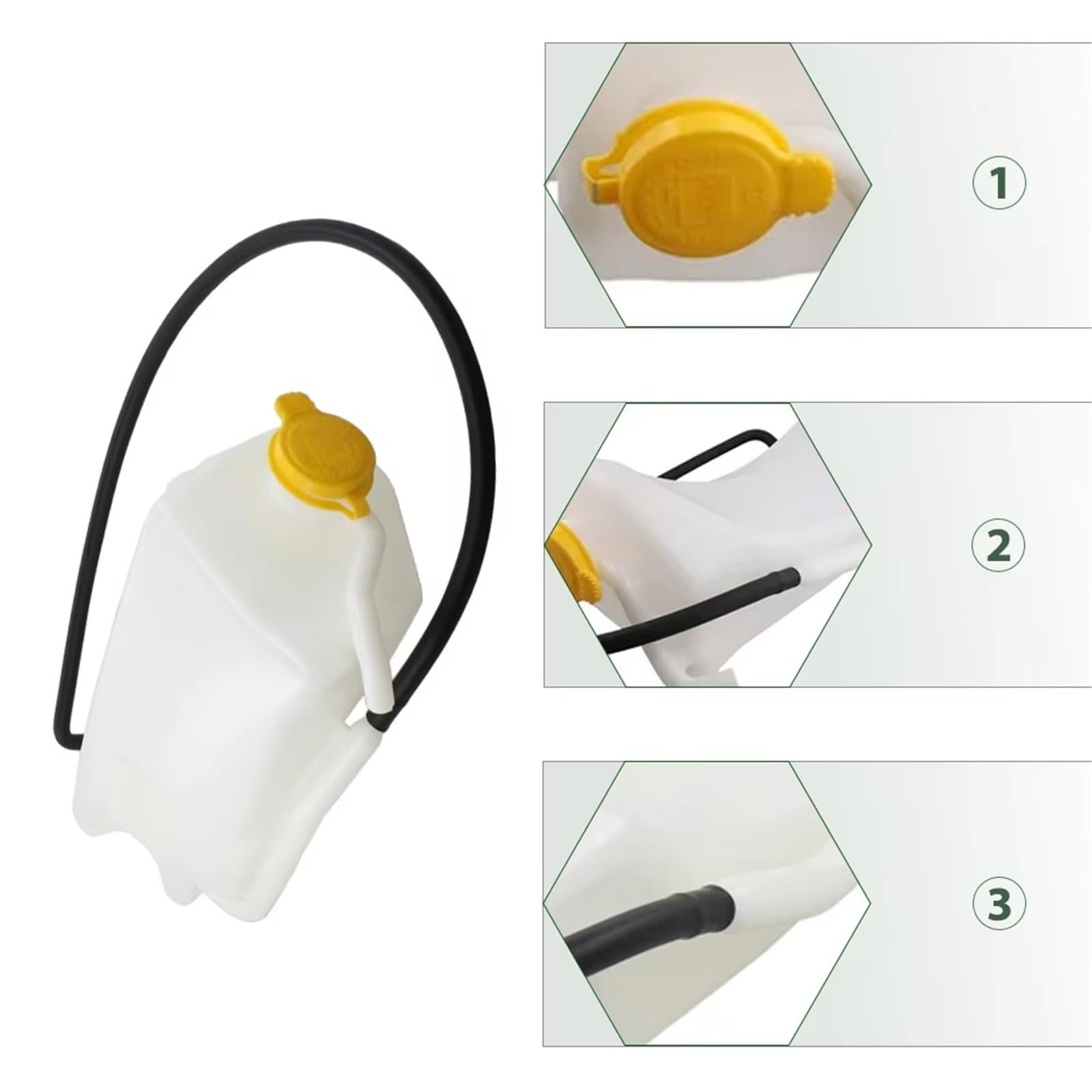 Vaschetta espansione Compatibile Con Jeep Per Wrangler 3.8 V6 2007-2011 Serbatoio Del Liquido Raffreddamento Del Motore Con Tappo OEM: 55056542AD 55056542AC 55056542AB 55056542AE