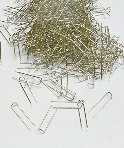 500 pines de joyería U-Pins Display Pads Pins Silver Jewelry Display 500 Pcs U Pins
