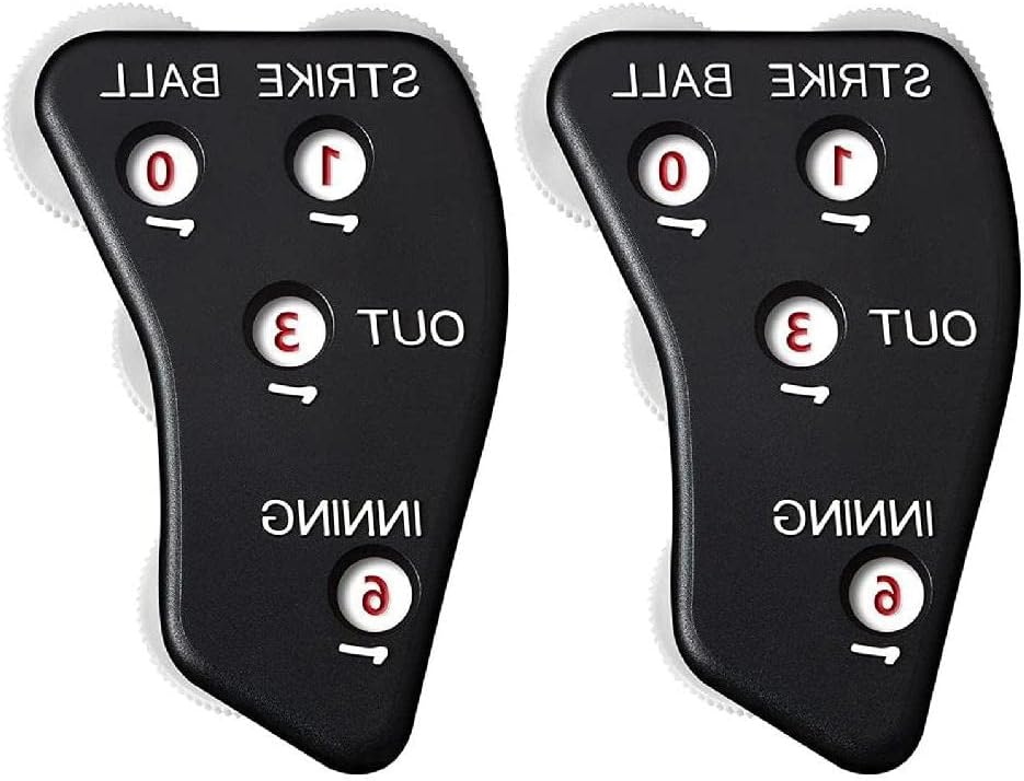 2Pcs 4 Wheel Baseball Indicator Umpire Baseball Counter