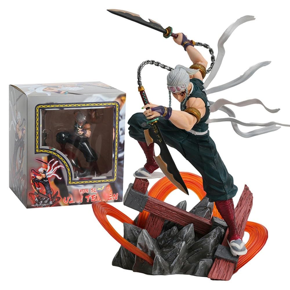 25 cm. Demon Hunter Usui Tengen con testa intercambiabile, in PVC, giocattolo da collezione, idea regalo
