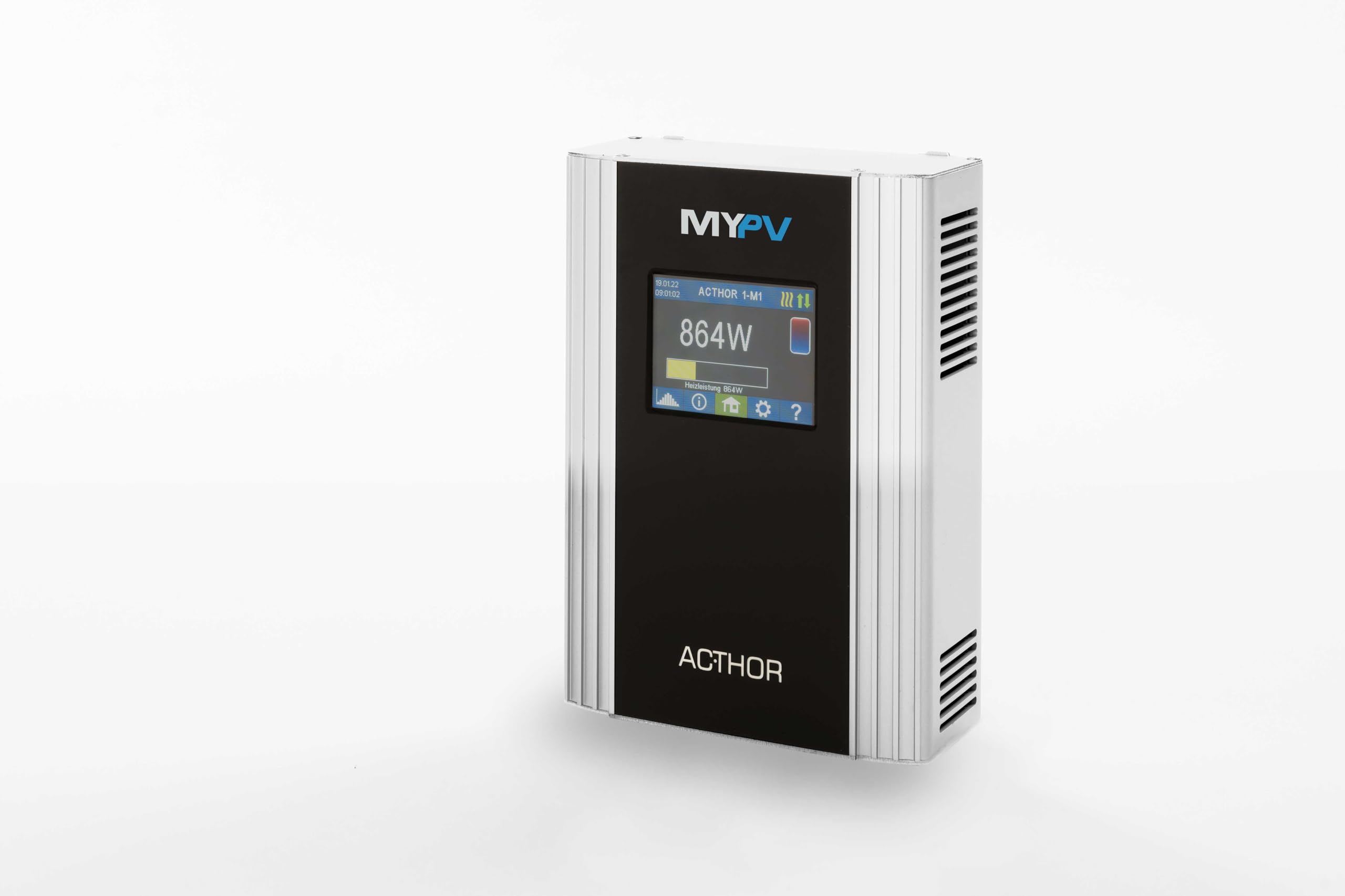 my-PV – AC•THOR | Photovoltaik Power-Manager für Warmwasser, elektr. Wärmequellen & Heizung. Stufenlose Regelung von 0 bis 3 kW mit zusätzlichem 16 A Schaltausgang | Internationale Ausführung
