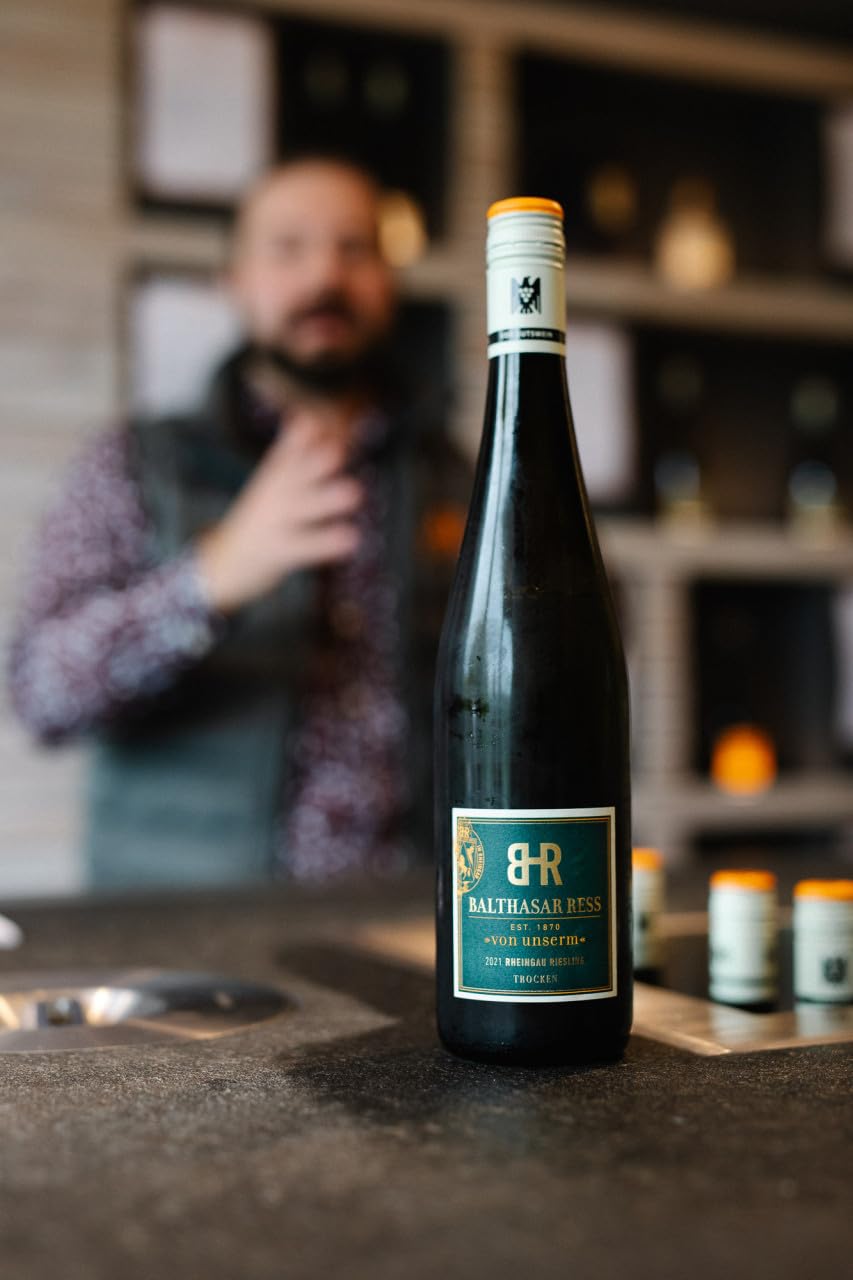 Balthasar Ress 2025 Von Unserm Riesling trocken im 6er-Paket, VDP.GUTSWEIN Rheingau, weißwein trocken mit Pfirsich und Limette