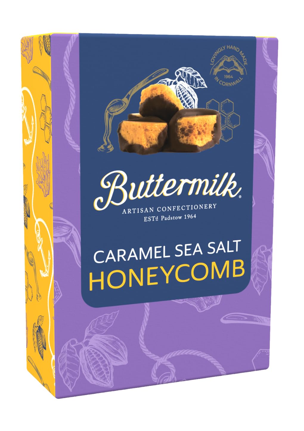 Hand Made Cornish Caramel Sea Salt Honeycomb 150g