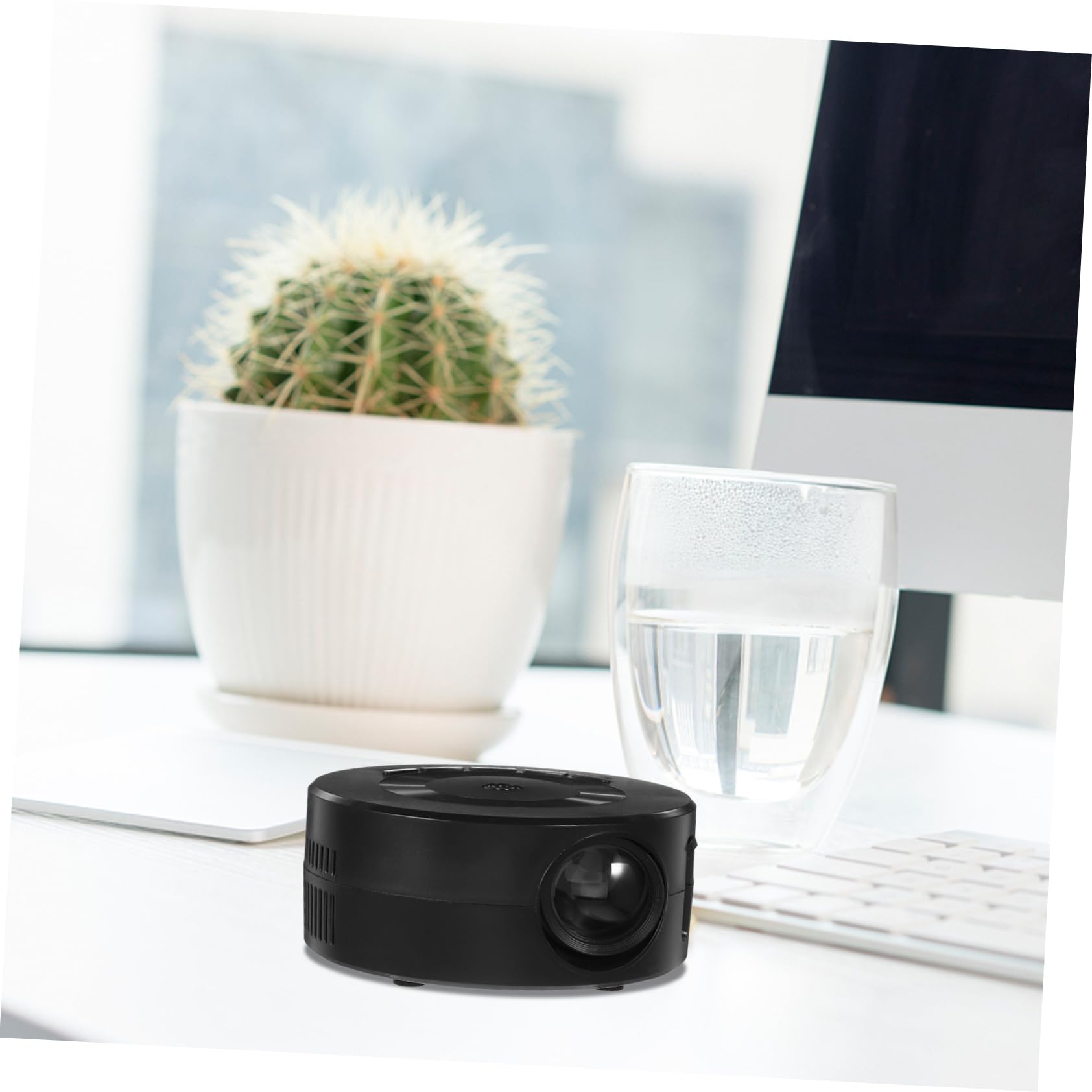 Mikikit Mini Proiettore Portatile Altoparlante Integrato Dispositivo Di Visualizzazione Tascabile Per Uso Domestico Campeggio e Ufficio Per Smartphone e Tablet