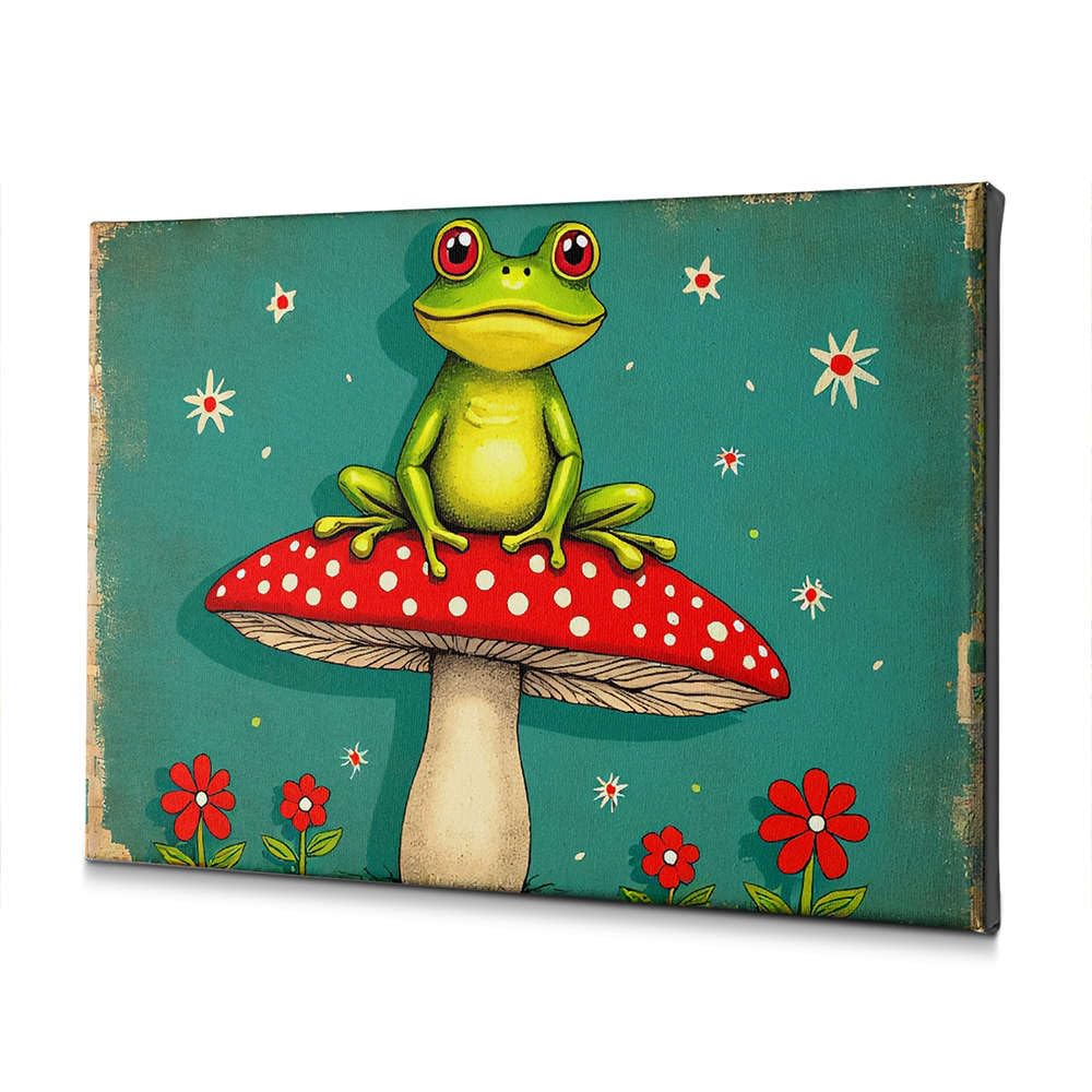 Toile grenouille salle de bain pour rompre la monotonie des murs