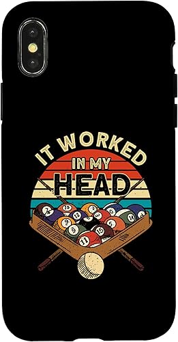 Miniatura 4 de Funda para iPhone 11 Pro Max It Worked In My Head Pool Billards Player Snooker de 8 bolas